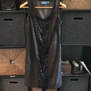 SimplyVera Vera Wang gray sequin dress size 2